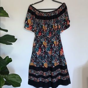 Loft Floral off the shoulder Dress